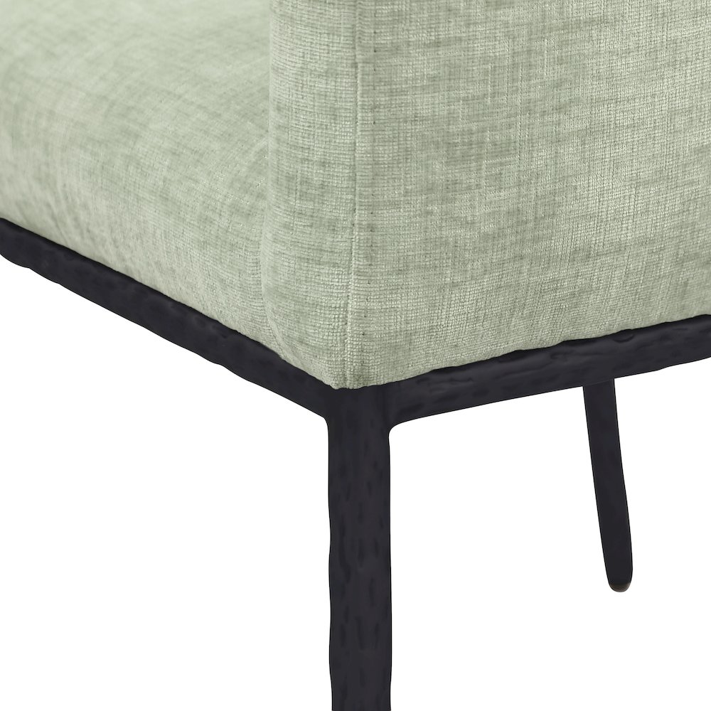 Reeves Mint Chenille Fabric Dining Chair, Set of 2. Picture 7