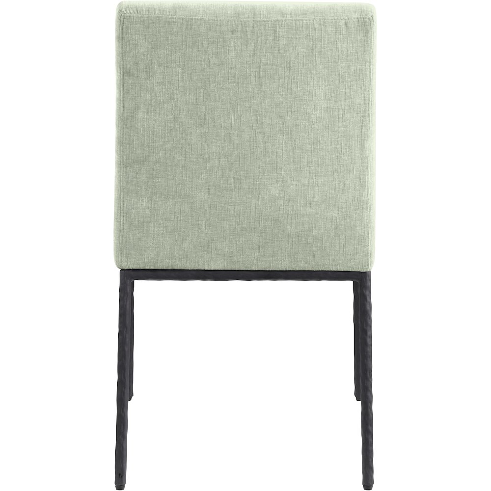 Reeves Mint Chenille Fabric Upholstered Dining Side Chair, Set of 2. Picture 5