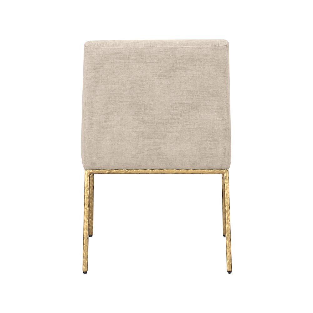 Reeves Beige Chenille Fabric Dining Chair, Set of 2. Picture 5