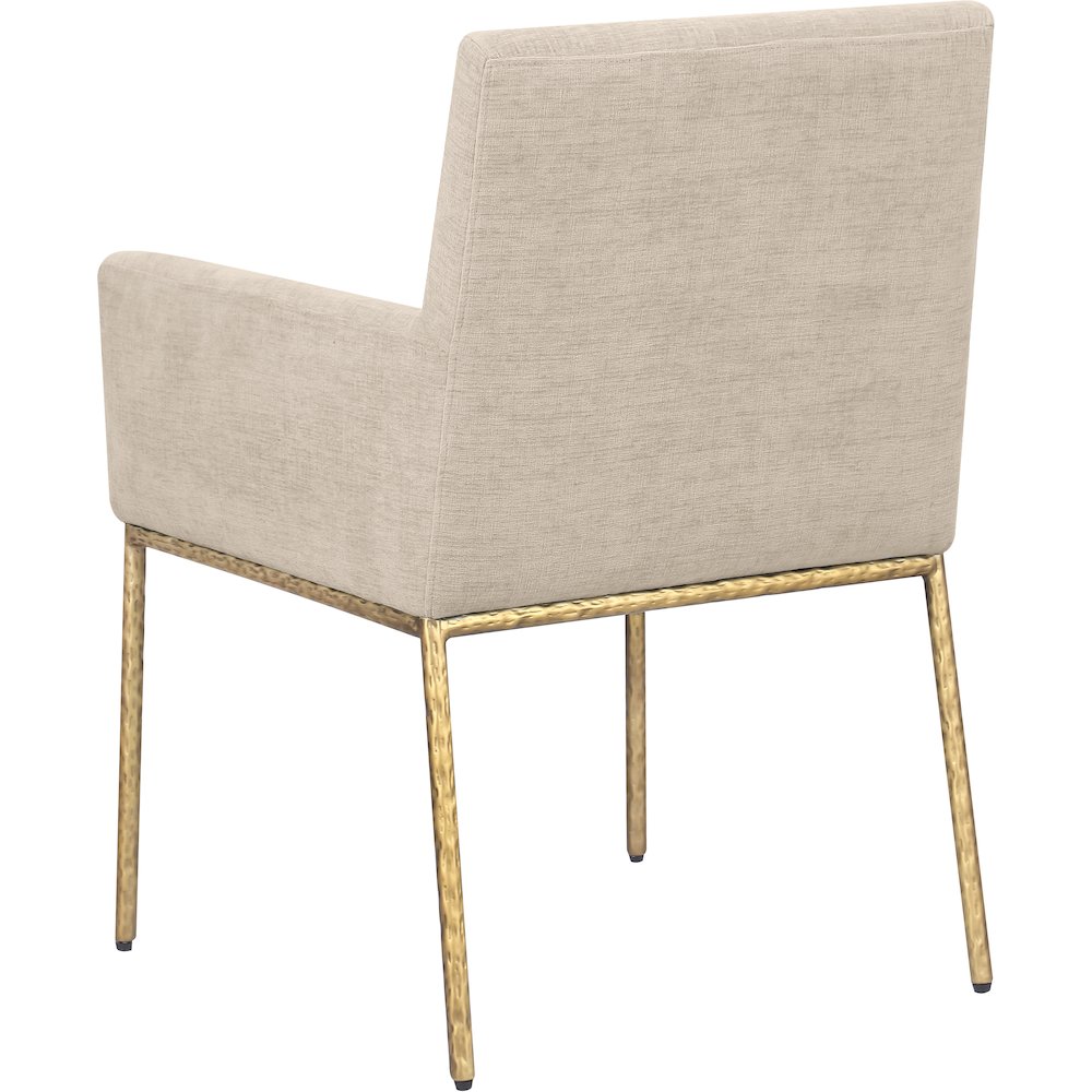 Reeves Beige Chenille Fabric Dining Chair, Set of 2. Picture 6