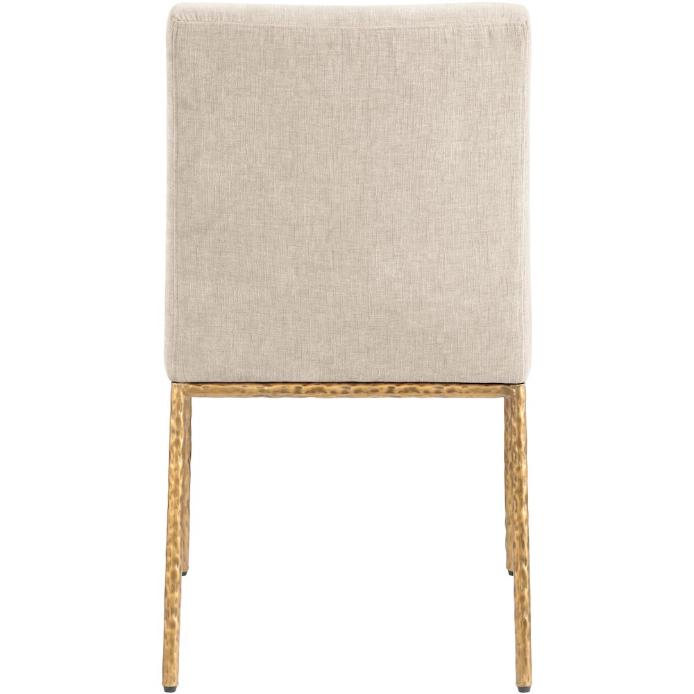 Reeves Beige Chenille Fabric Upholstered Dining Side Chair, Set of 2. Picture 5