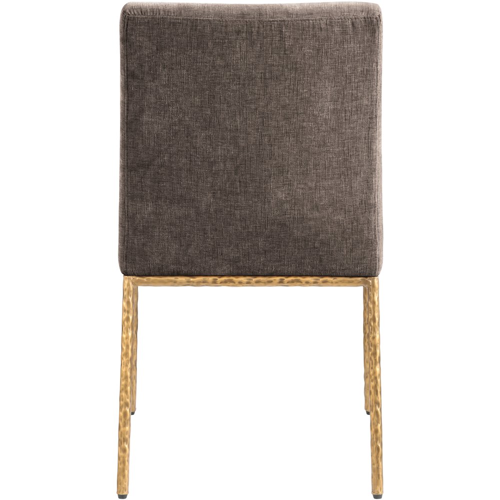 Reeves Brown Chenille Fabric Upholstered Dining Side Chair, Set of 2. Picture 5