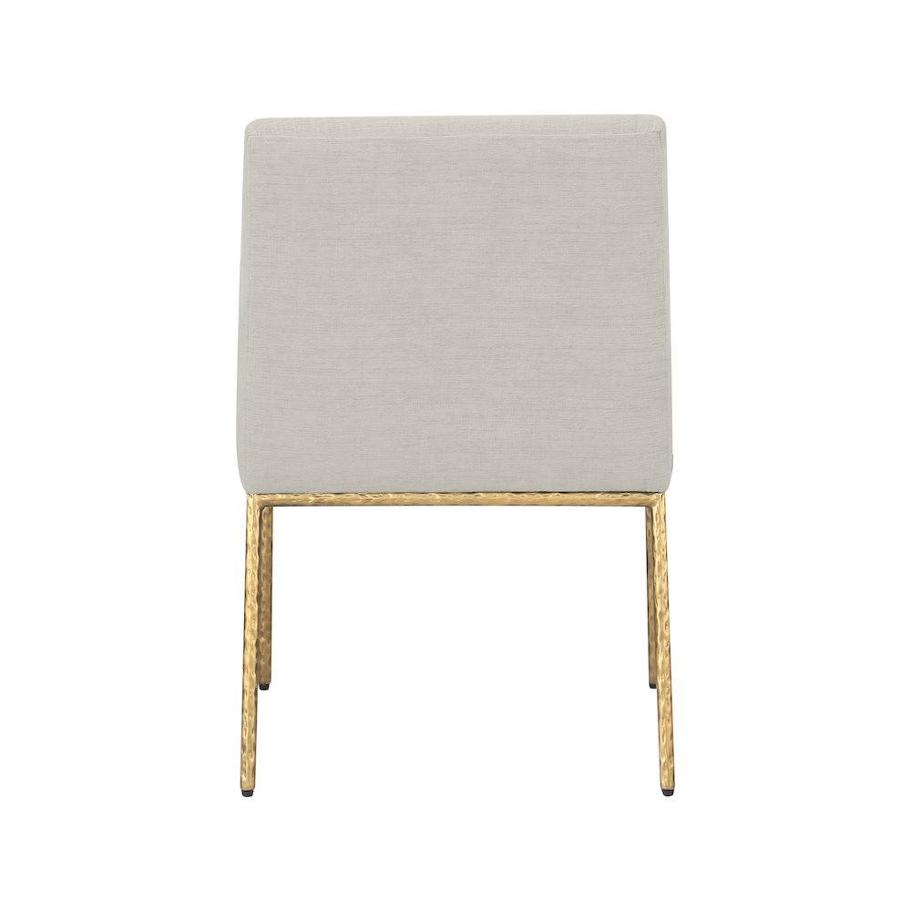 Reeves Cream Chenille Fabric Dining Chair, Set of 2. Picture 5
