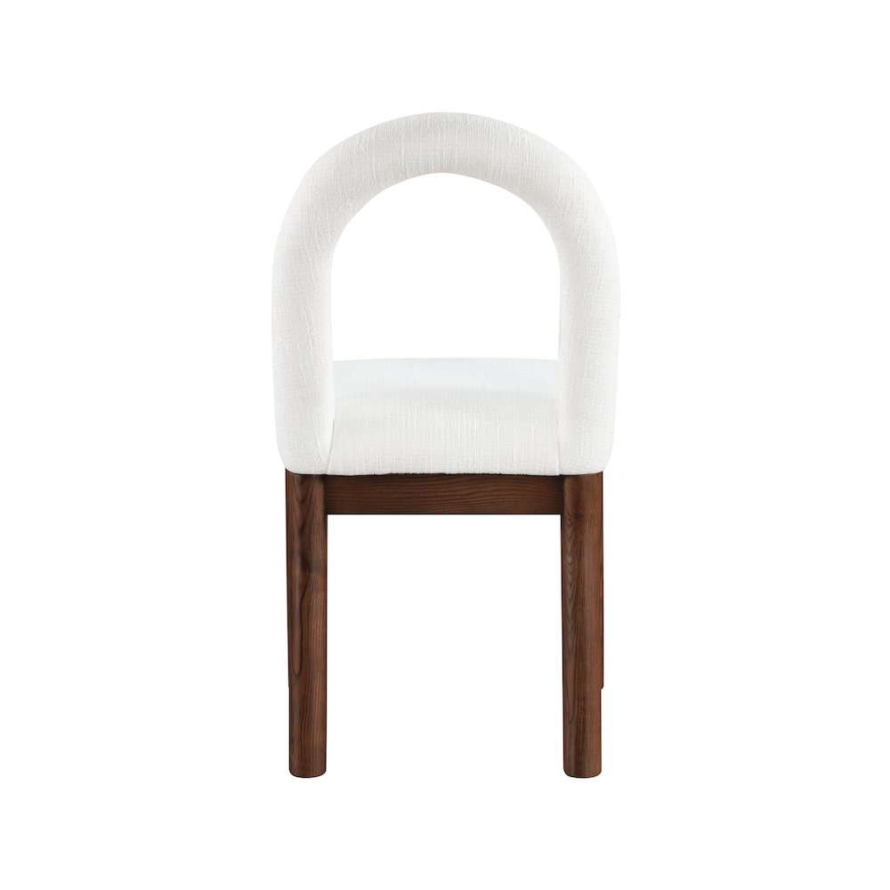 Conrad Cream Linen Textured Fabric Dining Chair. Picture 5