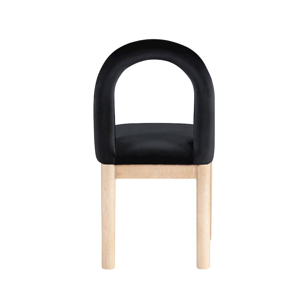 Conrad Black Velvet Dining Chair. Picture 5