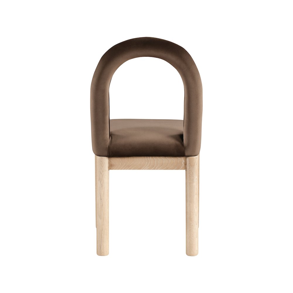 Conrad Brown Velvet Dining Chair. Picture 5