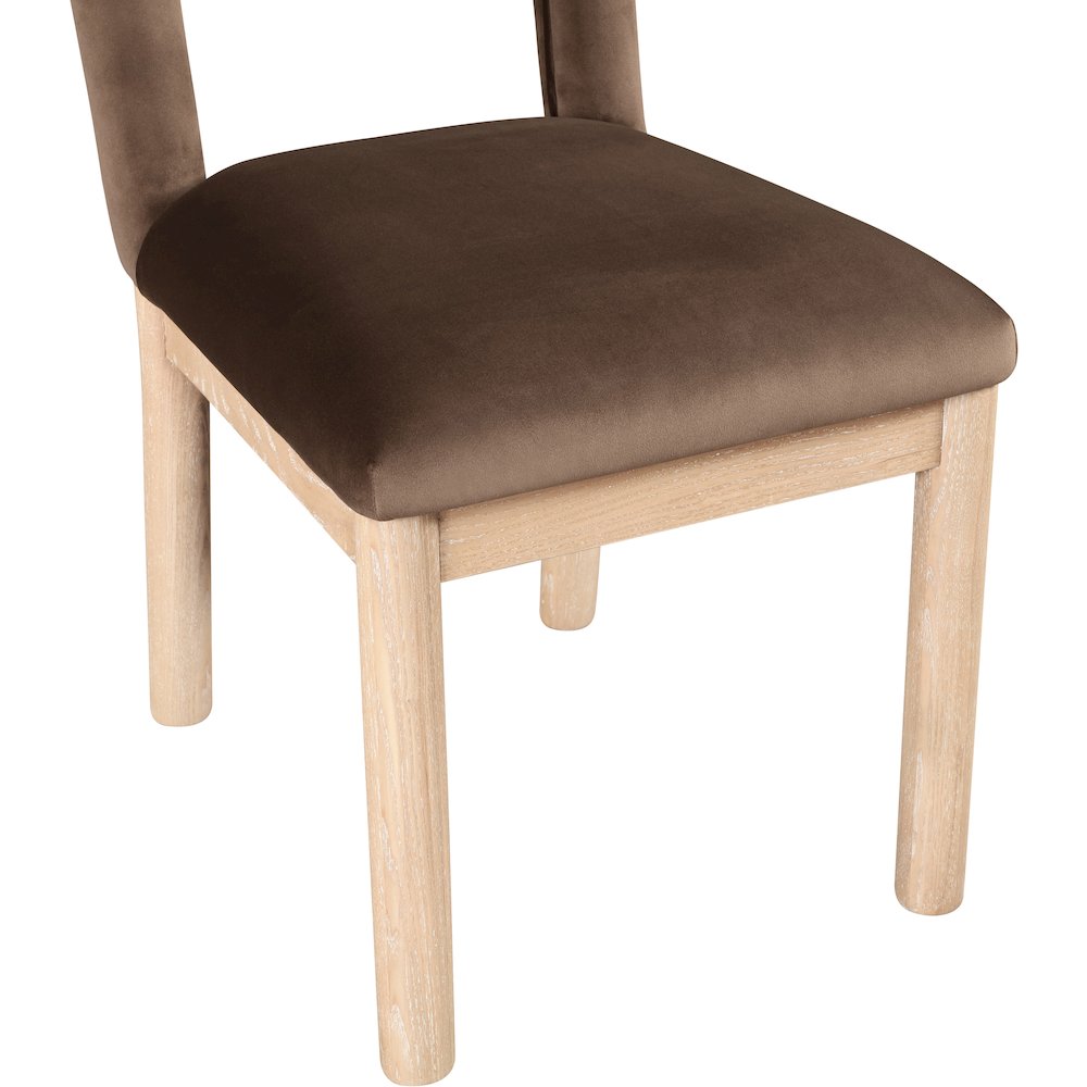 Conrad Brown Velvet Dining Chair. Picture 7