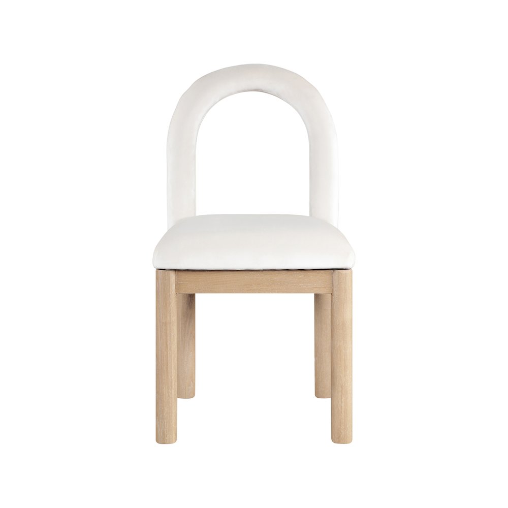 Conrad Cream Velvet Dining Chair. Picture 3