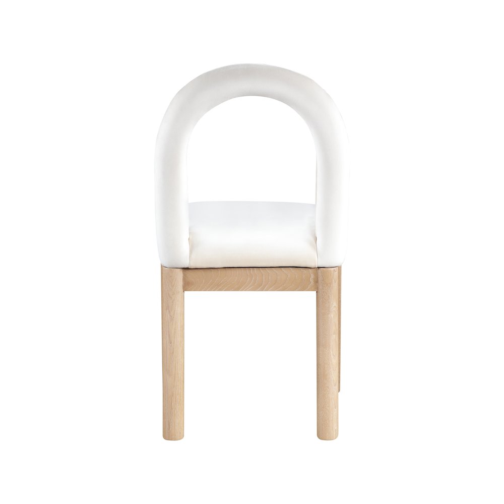 Conrad Cream Velvet Dining Chair. Picture 5
