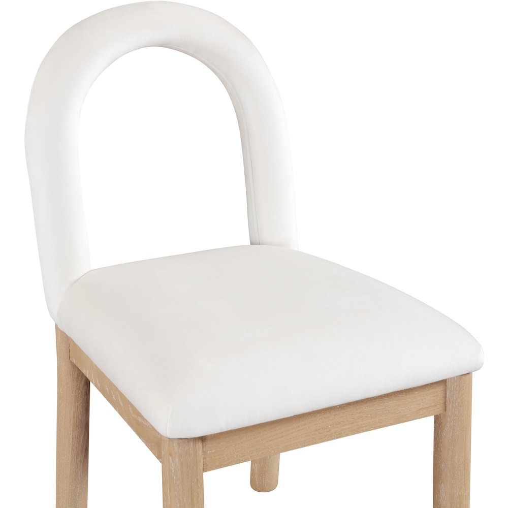 Conrad Cream Velvet Dining Chair. Picture 6
