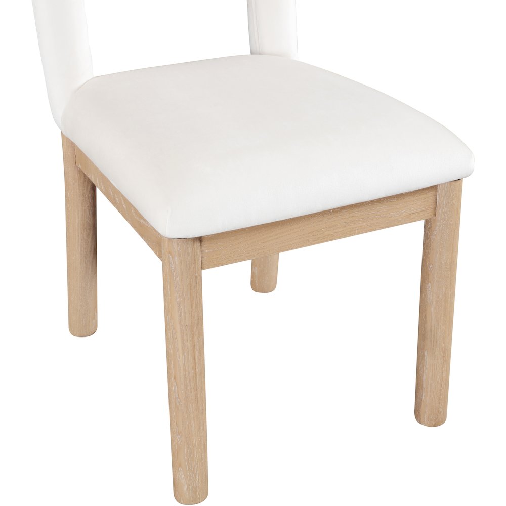 Conrad Cream Velvet Dining Chair. Picture 7