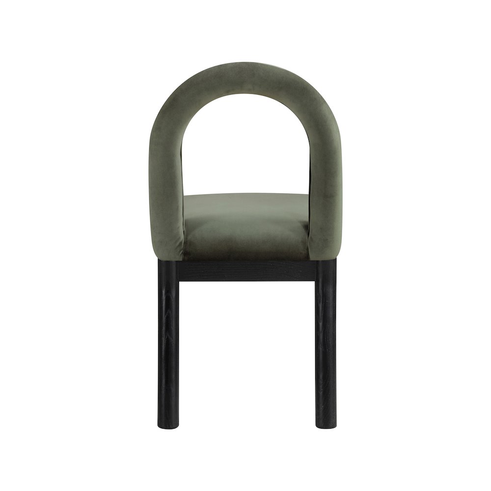 Conrad Green Velvet Dining Chair. Picture 5