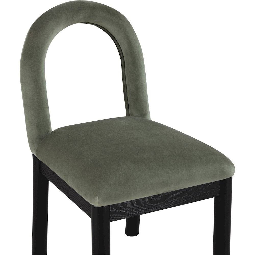 Conrad Green Velvet Dining Chair. Picture 6