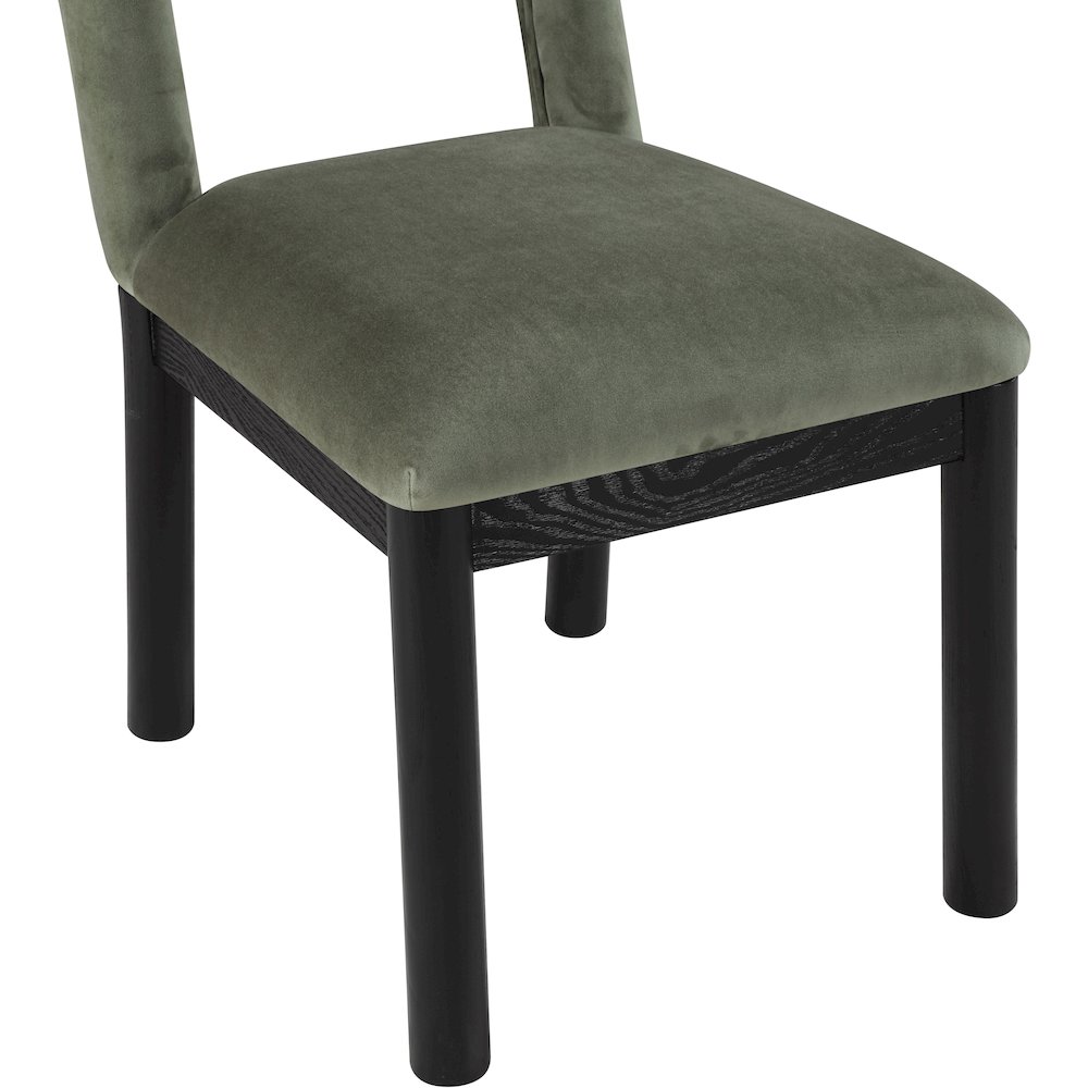 Conrad Green Velvet Dining Chair. Picture 7