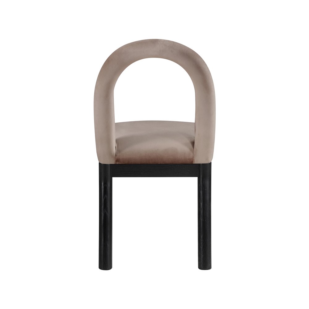 Conrad Taupe Velvet Dining Chair. Picture 5