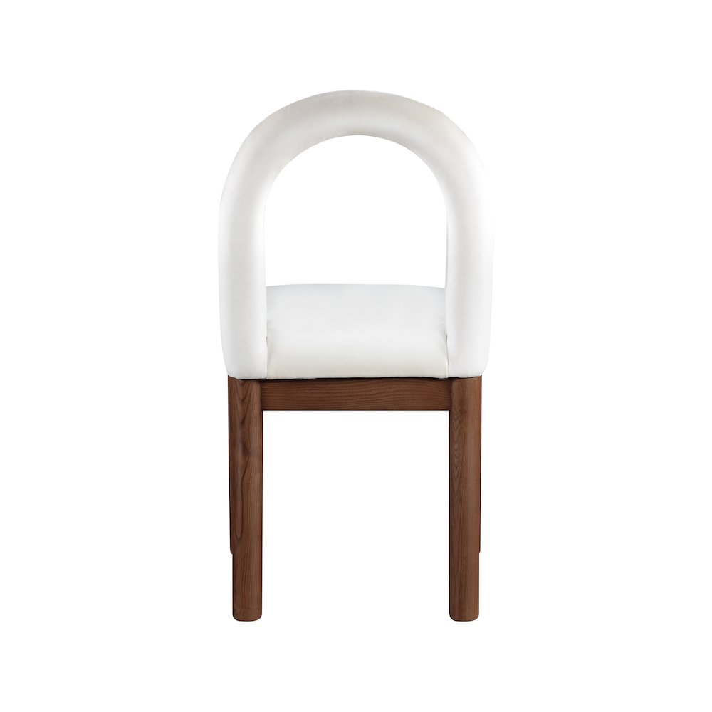 Conrad Cream Velvet Dining Chair. Picture 5