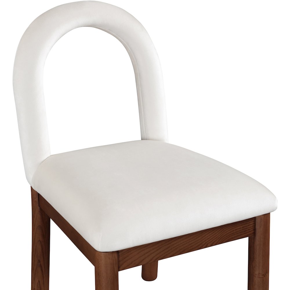 Conrad Cream Velvet Dining Chair. Picture 6