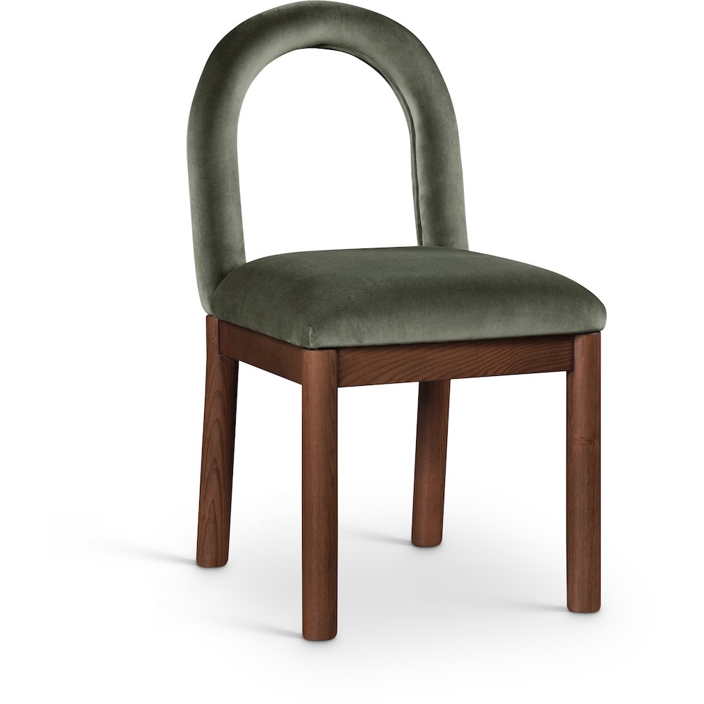 Conrad Green Velvet Dining Chair. Picture 1