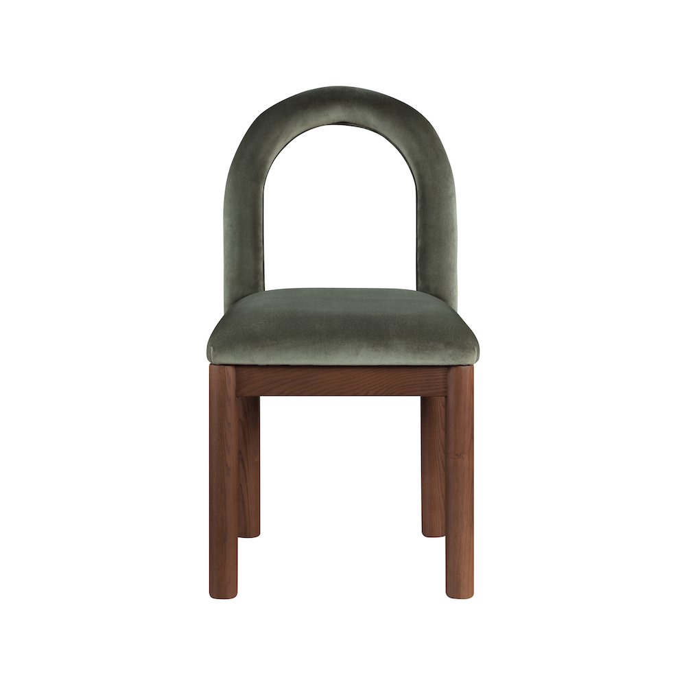 Conrad Green Velvet Dining Chair. Picture 3