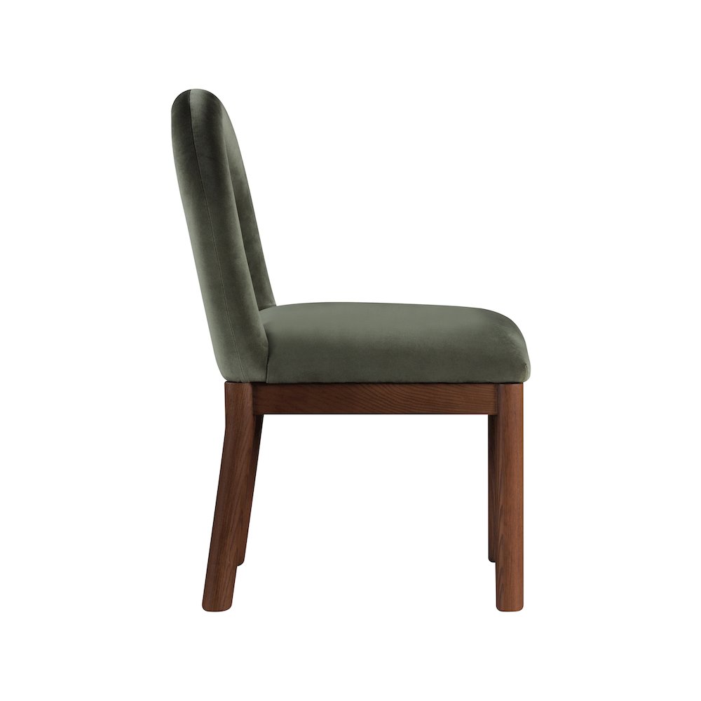 Conrad Green Velvet Dining Chair. Picture 4