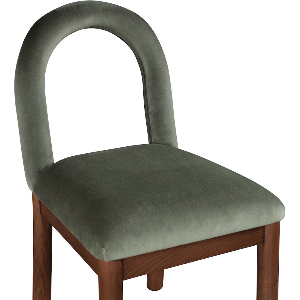 Conrad Green Velvet Dining Chair. Picture 6