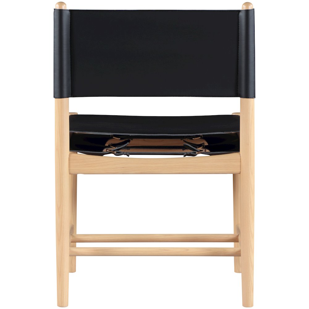 Rawlins Black Vegan Leather Upholstered Dining Chair, Set of 2. Picture 5