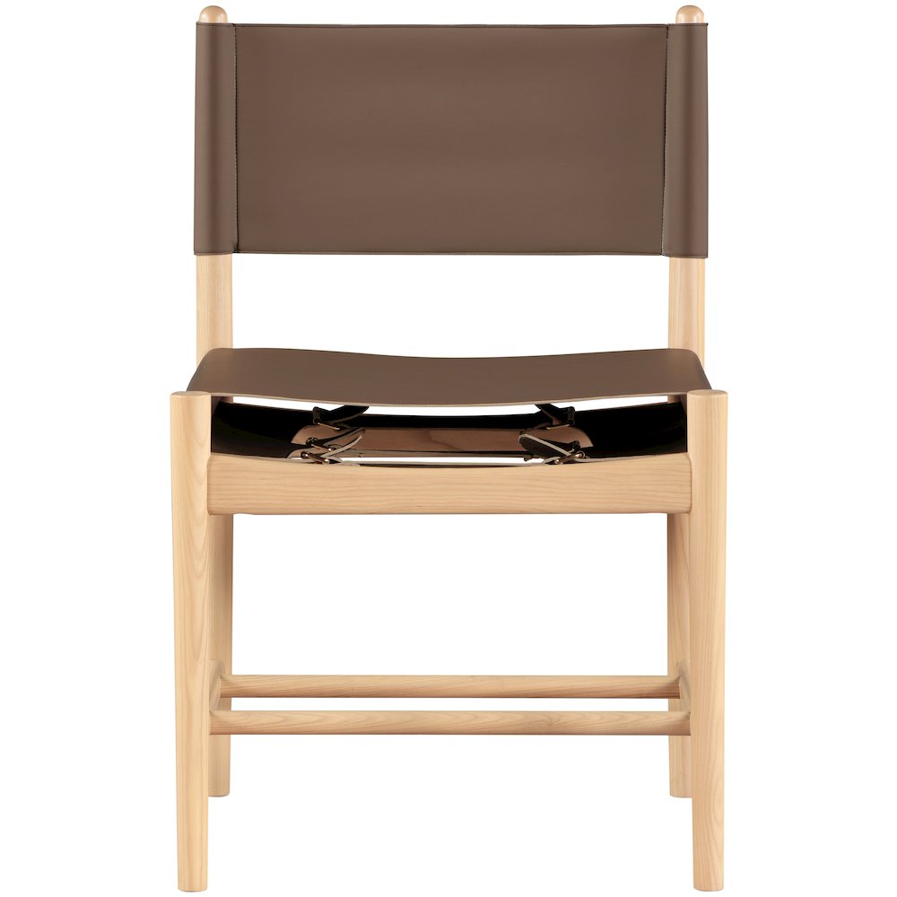 Rawlins Brown Vegan Leather Upholstered Dining Chair, Set of 2. Picture 3