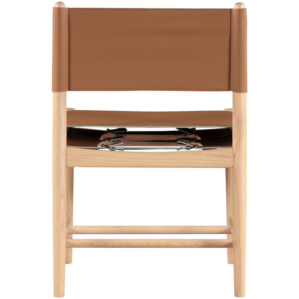 Rawlins Cognac Vegan Leather Upholstered Dining Chair, Set of 2. Picture 5