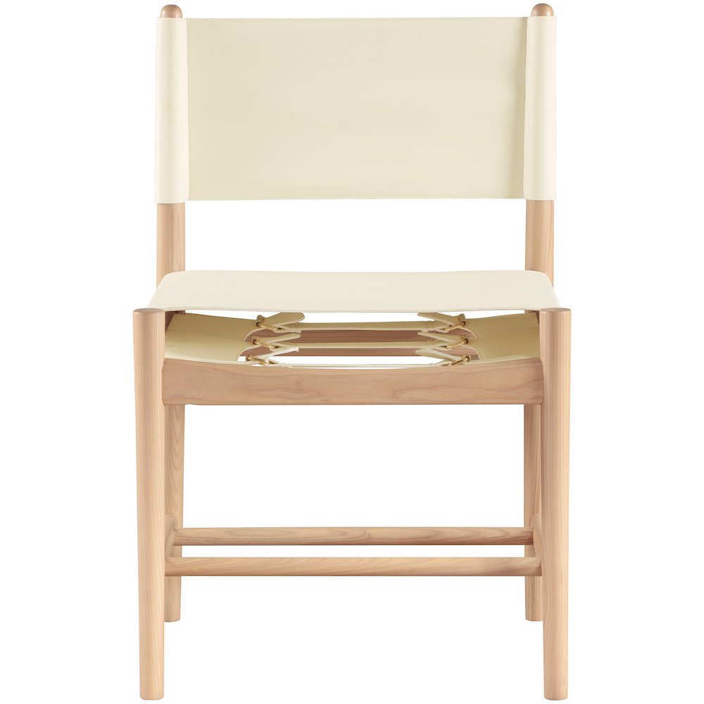 Rawlins Cream Vegan Leather Upholstered Dining Chair, Set of 2. Picture 3