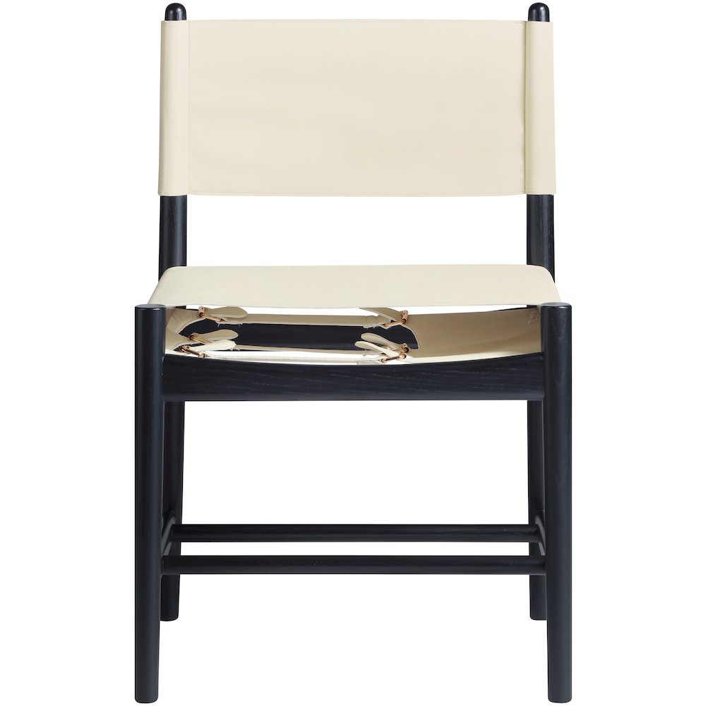 Rawlins Cream Vegan Leather Upholstered Dining Chair, Set of 2. Picture 3