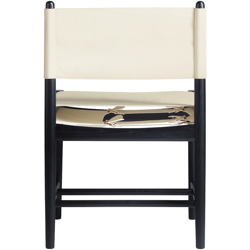 Rawlins Cream Vegan Leather Upholstered Dining Chair, Set of 2. Picture 5