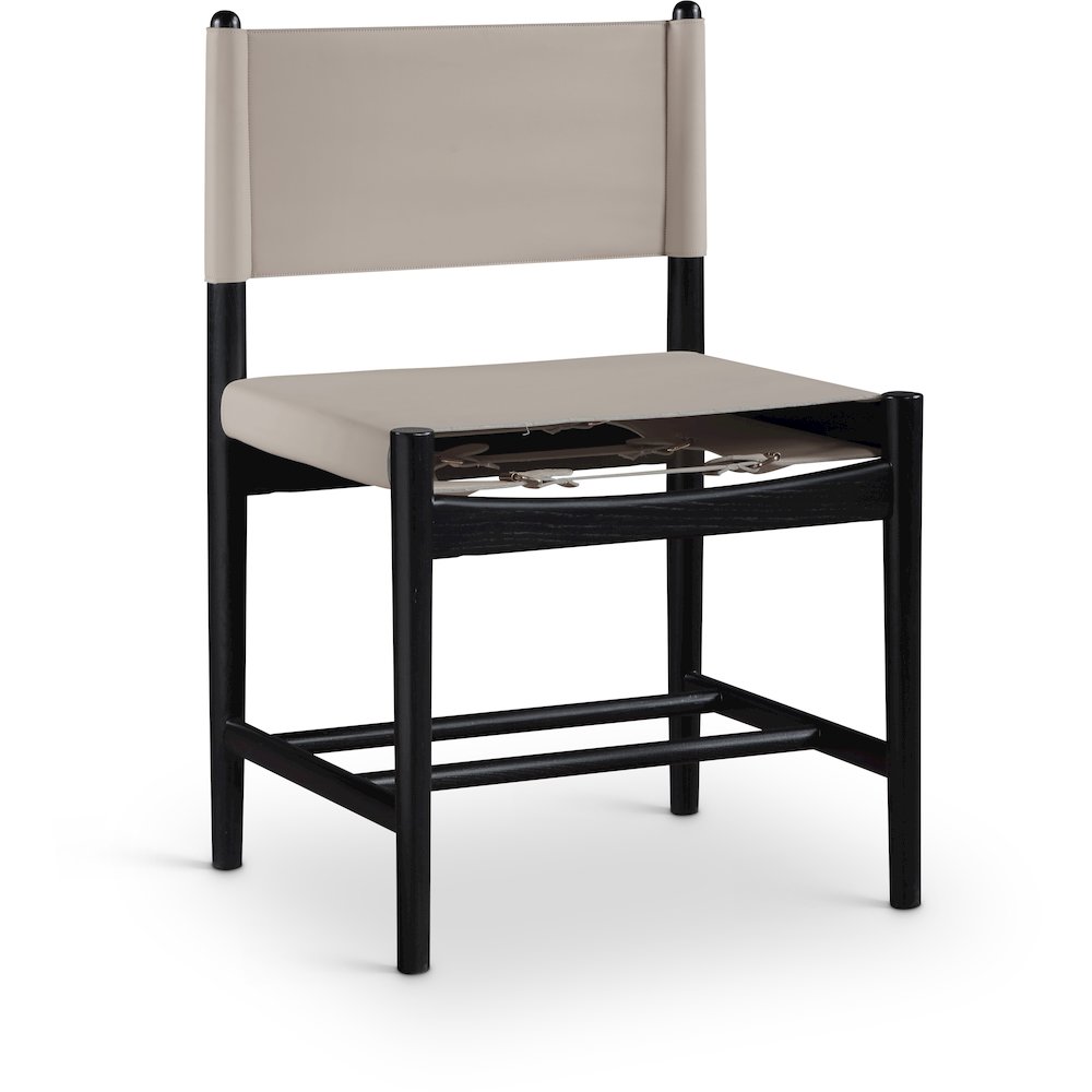 Rawlins Taupe Vegan Leather Upholstered Dining Chair, Set of 2. Picture 2