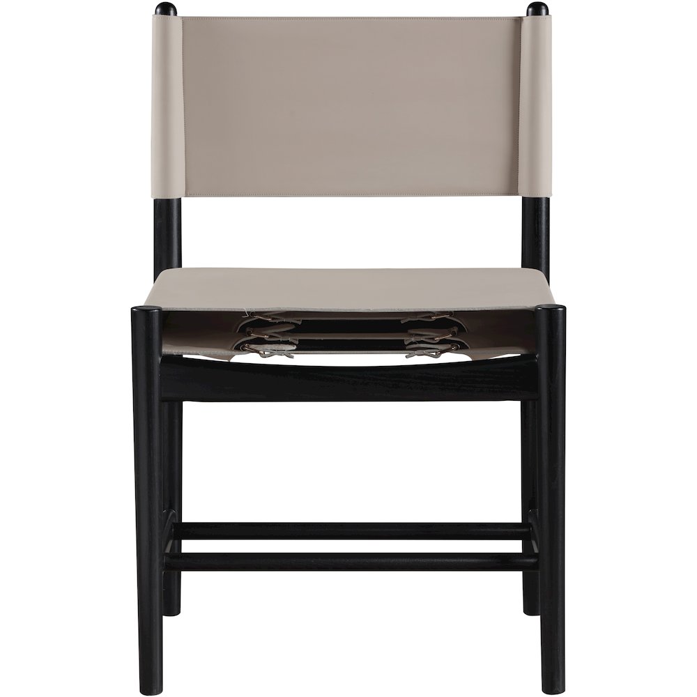 Rawlins Taupe Vegan Leather Upholstered Dining Chair, Set of 2. Picture 4
