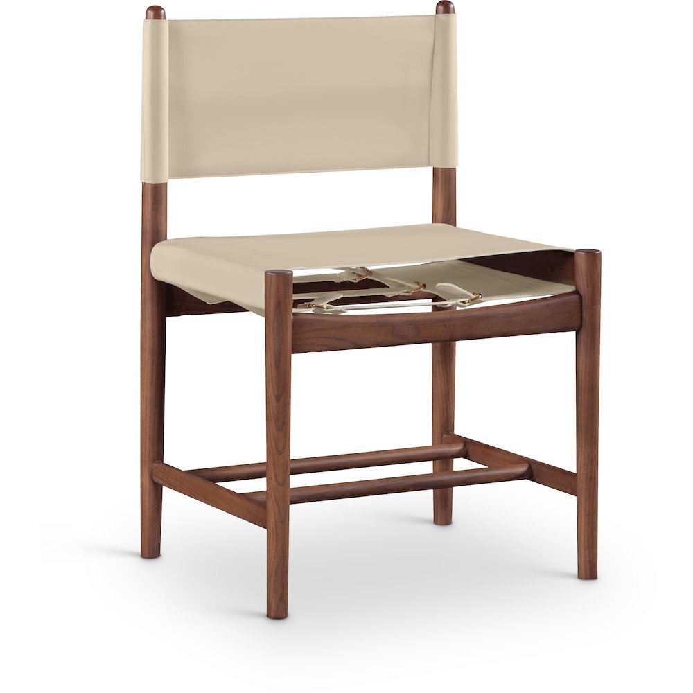 Rawlins Beige Vegan Leather Upholstered Dining Chair, Set of 2. Picture 2