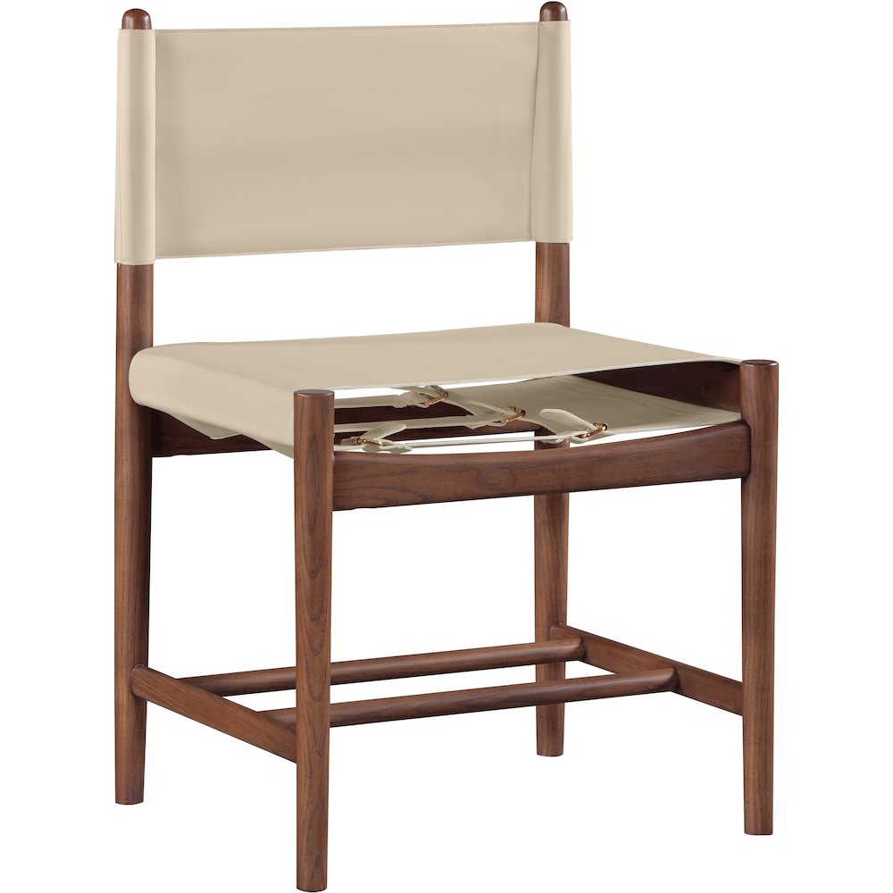 Rawlins Beige Vegan Leather Upholstered Dining Chair, Set of 2. Picture 3