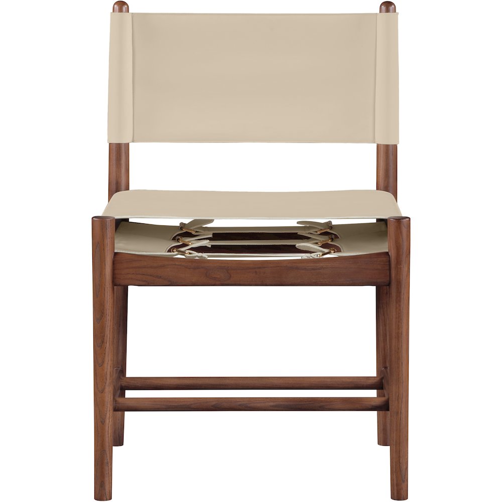 Rawlins Beige Vegan Leather Upholstered Dining Chair, Set of 2. Picture 4