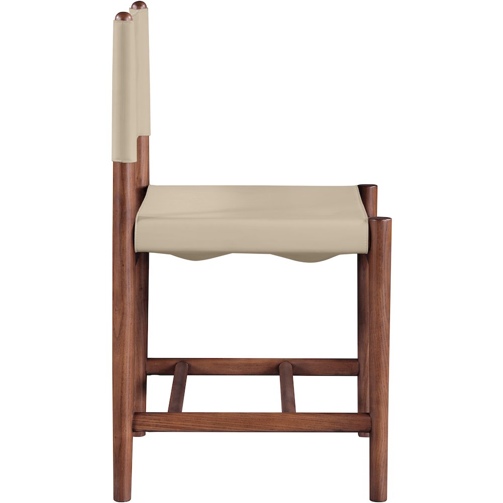 Rawlins Beige Vegan Leather Upholstered Dining Chair, Set of 2. Picture 5