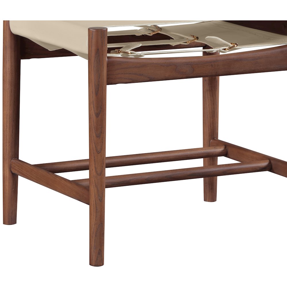Rawlins Beige Vegan Leather Upholstered Dining Chair, Set of 2. Picture 9