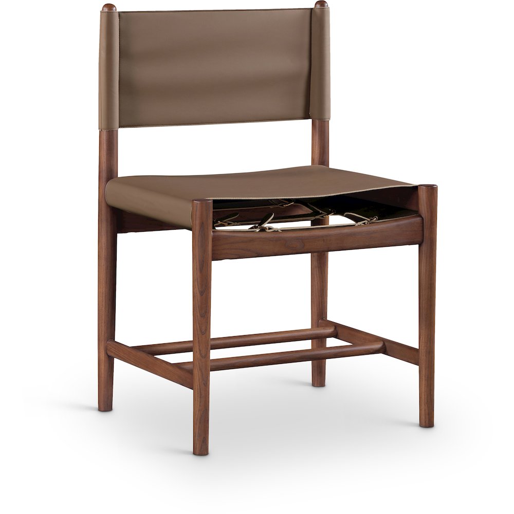 Rawlins Brown Vegan Leather Upholstered Dining Chair, Set of 2. Picture 2