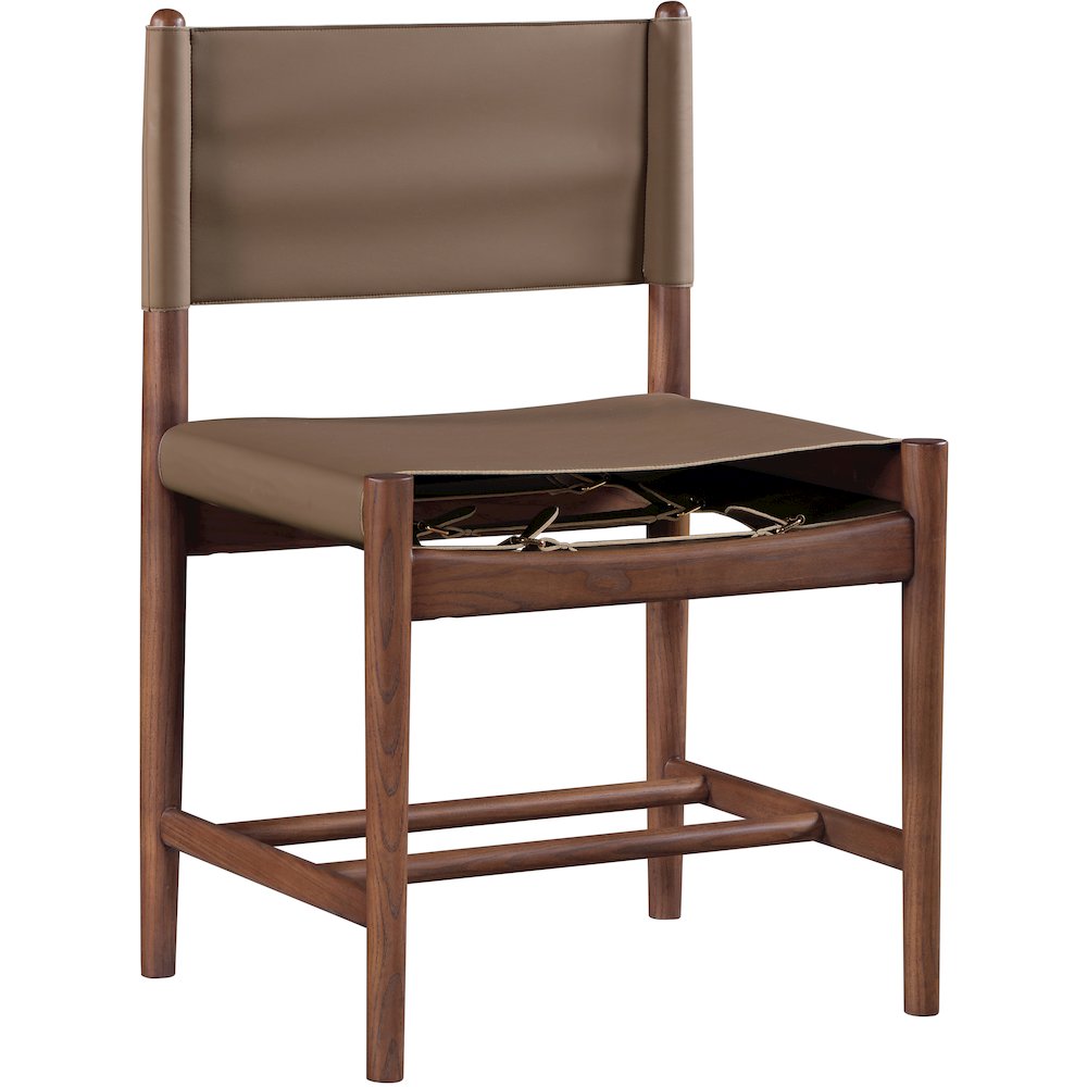 Rawlins Brown Vegan Leather Upholstered Dining Chair, Set of 2. Picture 3