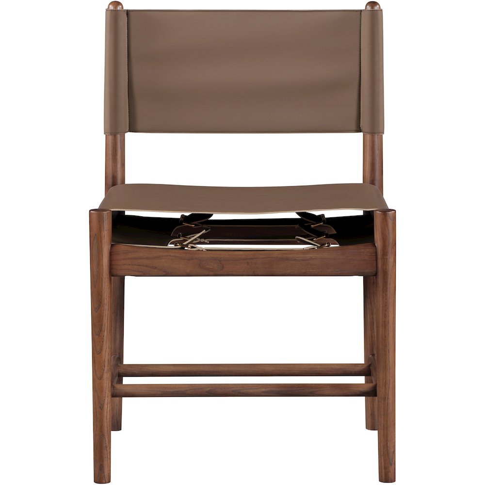 Rawlins Brown Vegan Leather Upholstered Dining Chair, Set of 2. Picture 4