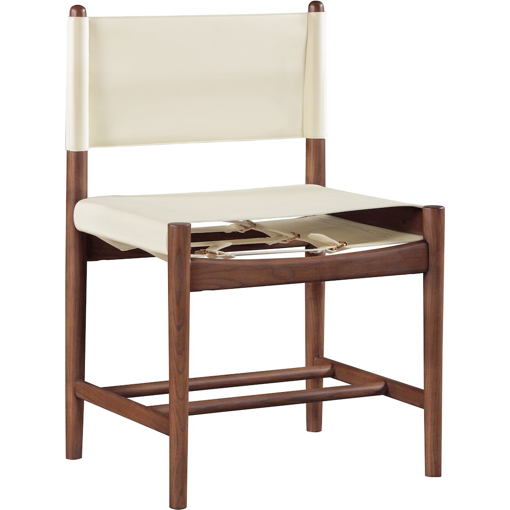 Rawlins Cream Vegan Leather Upholstered Dining Chair, Set of 2. Picture 3