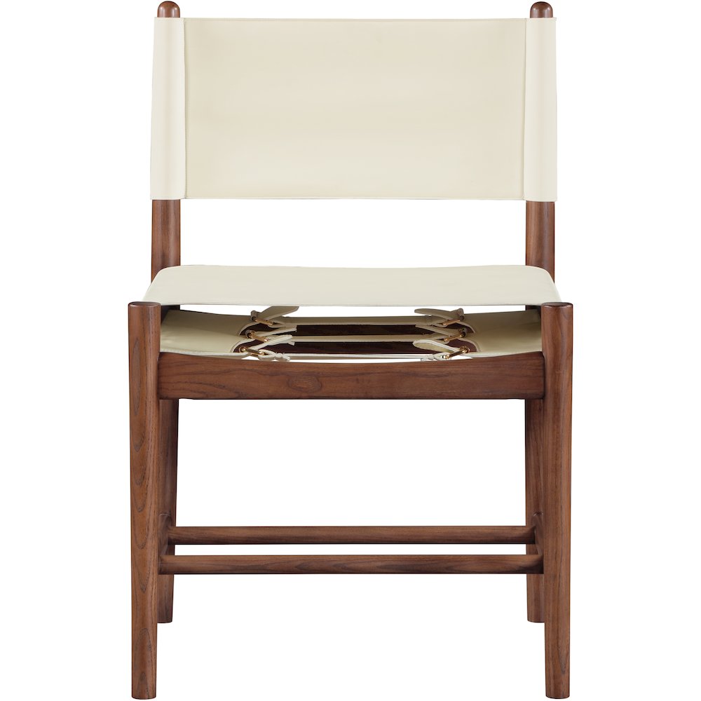 Rawlins Cream Vegan Leather Upholstered Dining Chair, Set of 2. Picture 4