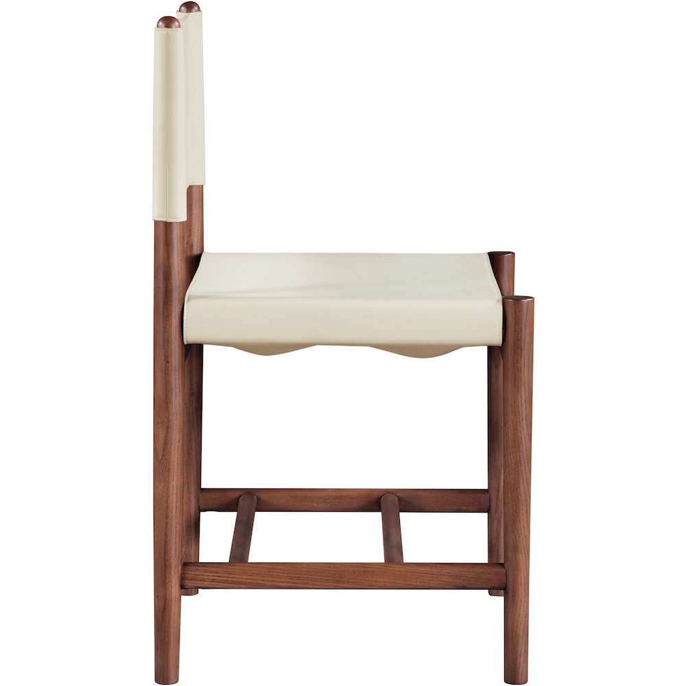 Rawlins Cream Vegan Leather Upholstered Dining Chair, Set of 2. Picture 5