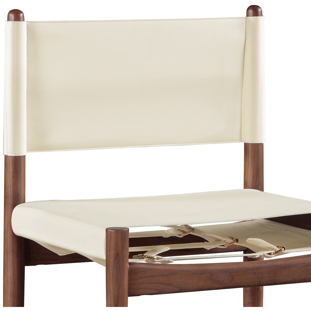 Rawlins Cream Vegan Leather Upholstered Counter Stool. Picture 4