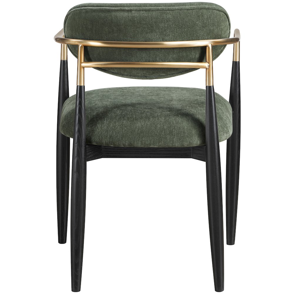 Riccio Olive Performance Fabric Upholstered Dining Arm Chair, Set of 2. Picture 4