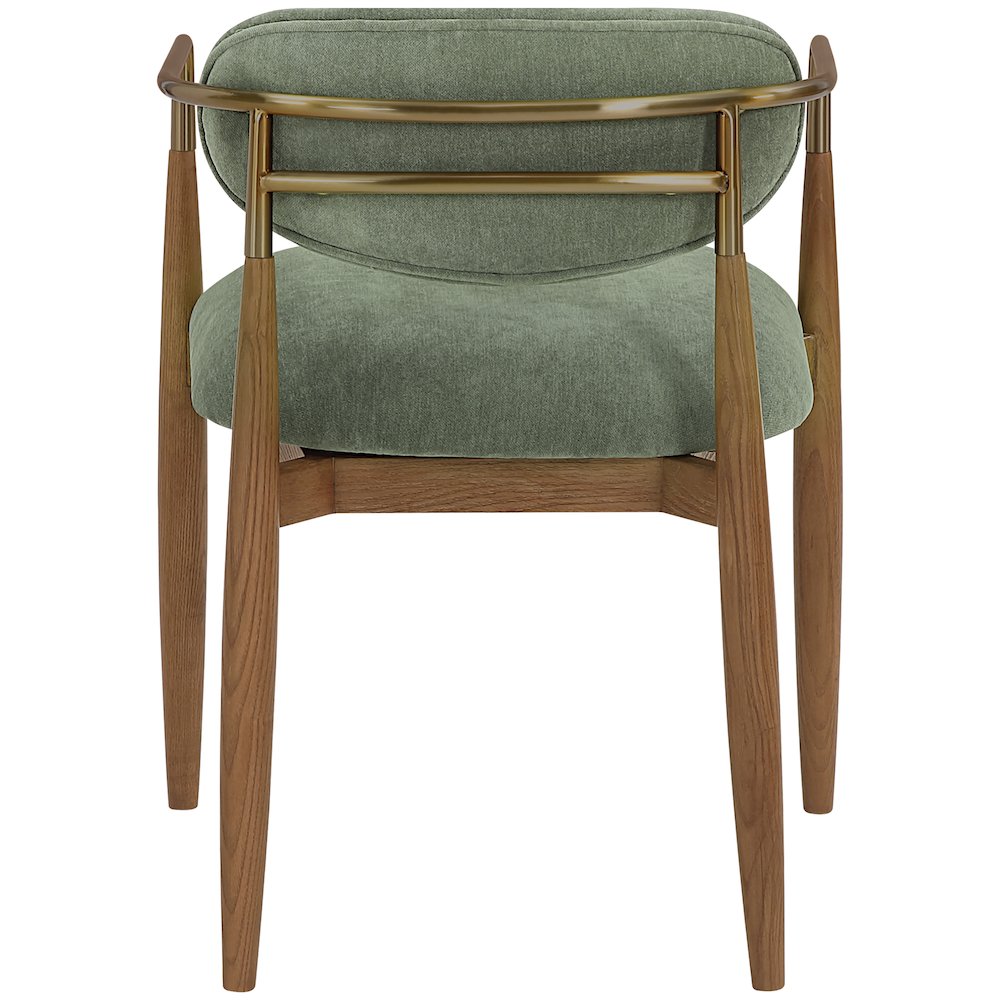 Riccio Olive Performance Fabric Upholstered Dining Arm Chair, Set of 2. Picture 4
