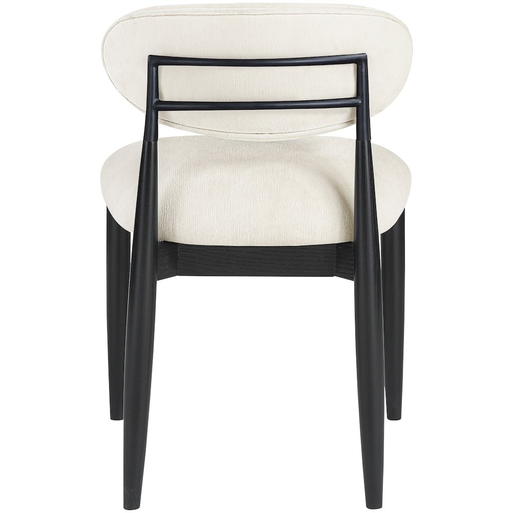 Riccio Beige Performance Fabric Upholstered Dining Side Chair, Set of 2. Picture 4