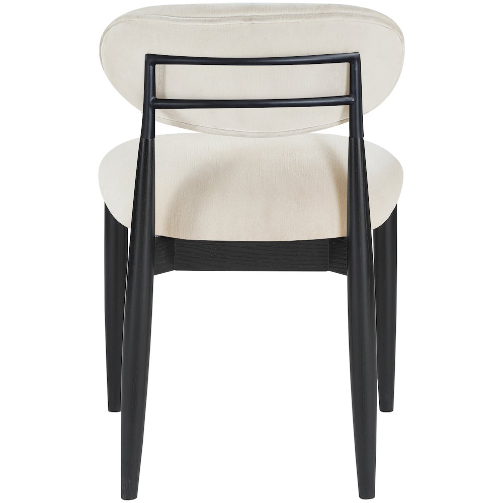 Riccio Cream Performance Fabric Upholstered Dining Side Chair, Set of 2. Picture 4