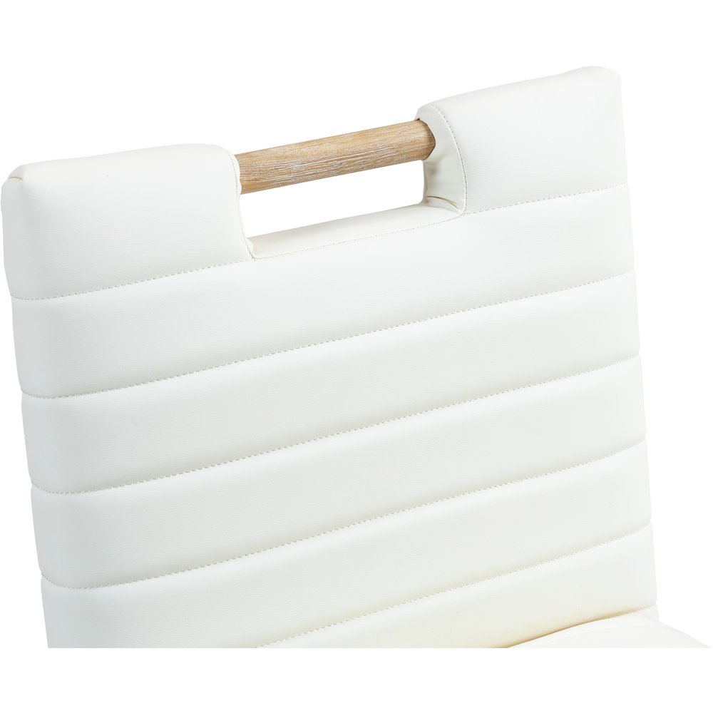 Aimee Cream Vegan Leather Counter Stool. Picture 8